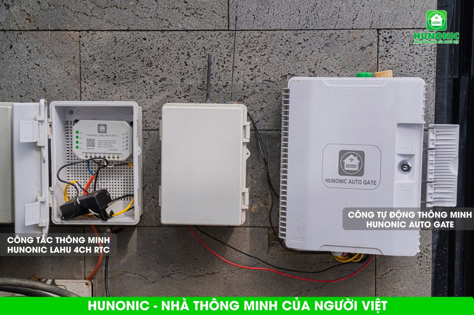 Cổng Tự Động Thông Minh Hunonic Auto Gate