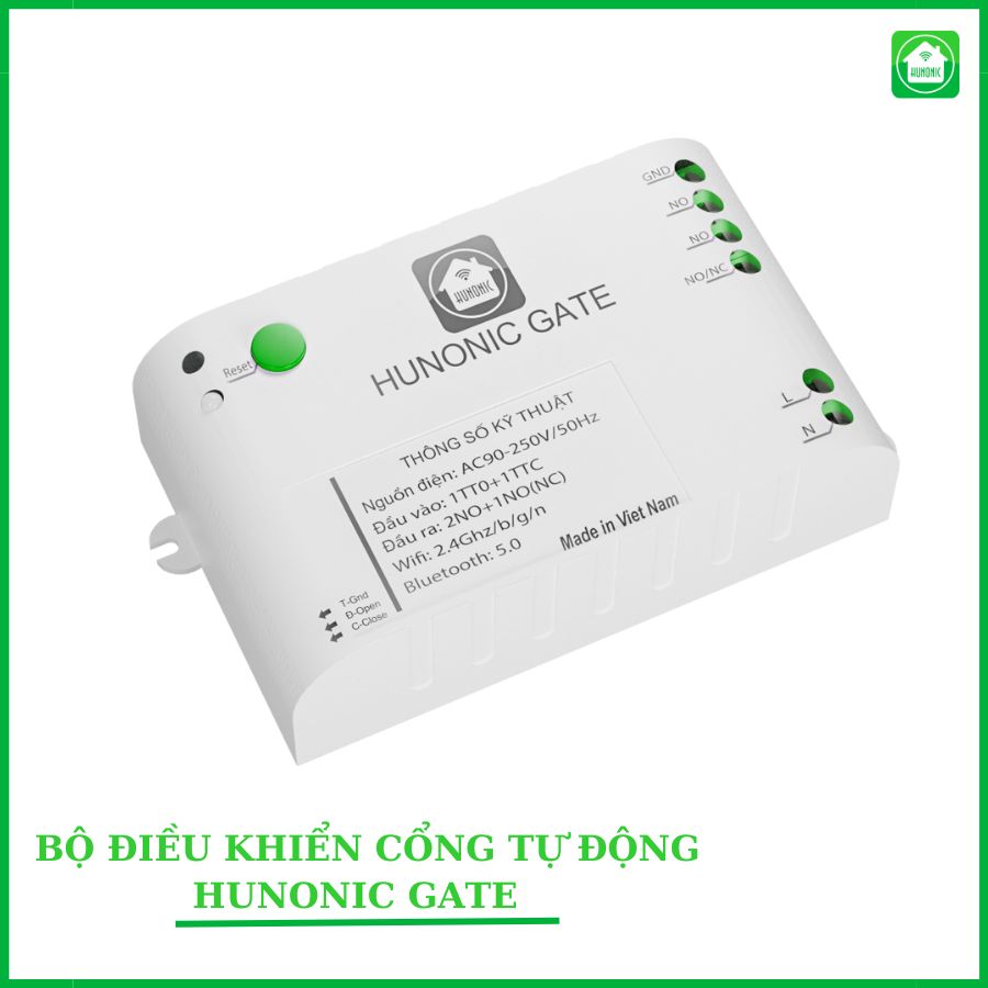 Bộ điều khiển cổng tự động Wifi HUNONIC GATE Điều khiển cổng