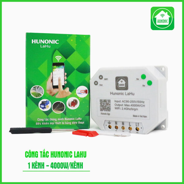 Công tắc Hunonic Lahu 1 kênh công suất 4000W Điều Khiển Từ Xa