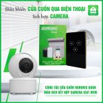 Combo Công Tắc Cửa Cuốn Hunonic Kết Hợp Camera Icat Mini