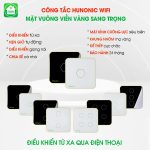 Công Tắc Cảm Ứng Wifi Hunonic Mặt Vuông Viền Vàng 2 Nút - Ảnh 7