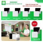 Công Tắc Cảm Ứng Wifi Hunonic Mặt Vuông Viền Vàng 2 Nút - Ảnh 6