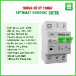 Aptomat Cầu Dao Wifi Thông Minh Đo Năng Lượng Hunonic Notec - Ảnh 2