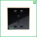 Ổ Cắm Hunonic Vuông Viền Vàng - Ảnh 4