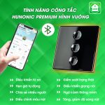 Công Tắc Cảm Ứng Hunonic BLE Premium Hình Vuông 4 Nút - Ảnh 4