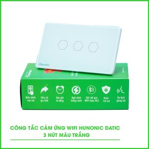 Công Tắc Cảm Ứng 3 Nút Wifi Hunonic Datic